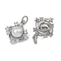 Shegrace Messing-Anhänger mit klarem Zirkonia-Pavé&nbsp;XGRQ4D909-663P