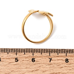 Offene Manschettenringe aus Edelstahl 304 für Damen&nbsp;RJEW-L342-10G
