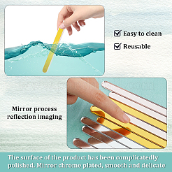 Ahademaker 60 шт. 3 цвета многоразовые акриловые зеркальные палочки для выпечки DIY-GA0004-06