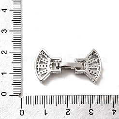 Застежки для часов из латуни с микропаве из прозрачного кубического циркония KK-A266-22P