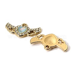 Pendenti in vetro in lega di placcatura uv&nbsp;FIND-K032-26G