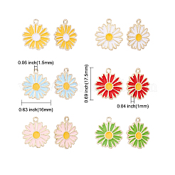 60шт 6 цвета подвески из цинкового сплава&nbsp;ENAM-CJ0001-113