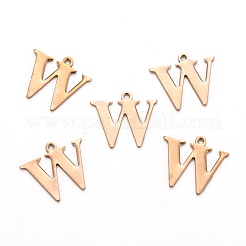 Ионное покрытие(ip) 304 нержавеющая сталь алфавитные подвески STAS-H122-W-RG