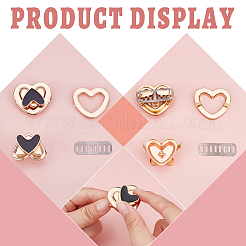 Гальванический сплав и эмалированная сумка с поворотными застежками&nbsp;LS-FIND-WH0003-49