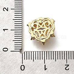 Латунные кубические циркониевые сердечки многорядные звенья KK-M316-09G-02