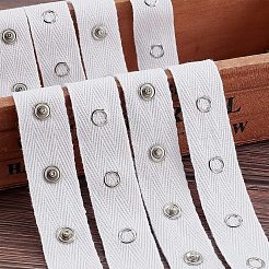 Fermoirs et bordure en ruban de coton à œillets&nbsp;DIY-WH0304-236B