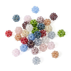 36 pz 12 colori perline di vetro intrecciate fatte a mano&nbsp;WOVE-TA0001-08