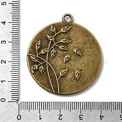 Тибетский сплав резной лист подвеска кабошон настройки TIBEP-M018-86AB-NF