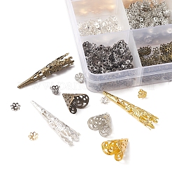 690 шт. 12 стильных железных колпачка и конуса для бусин&nbsp;IFIN-FS0001-23