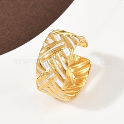 Регулируемые эмалированные манжеты из нержавеющей стали 304 для женщин&nbsp;LS-RJEW-A074-06G