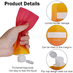 12 Stück 2 Farben Plastikreisetaschen&nbsp;ABAG-GF0001-50