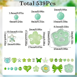 Kits de perles acryliques opaques et transparentes&nbsp;MACR-SP0001-48A