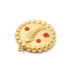 Подвески из нержавеющей стали 304 со стразами STAS-L283-52G