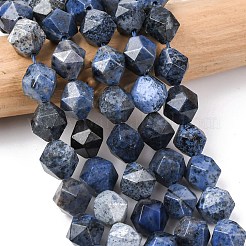 Натуральные дюмортьеритовые кварцевые бусы G-F523-17-10mm-01