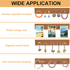 5шт прямоугольная пробковая самоклеящаяся лента AJEW-CP0008-54