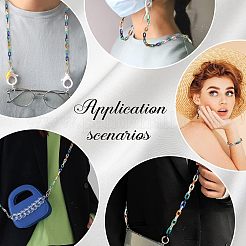 960 шт. 8 цвета акриловые соединительные кольца OACR-FH0001-030