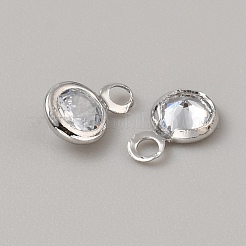 Ottone micro spianare fascino zirconi&nbsp;FIND-WH0148-051P