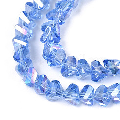 Гальванизируйте прозрачное стекло бисер нитей&nbsp;LS-GLAA-N021-4mm-03