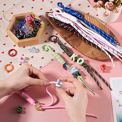 Décorations pendantes de corde de nylon&nbsp;DIY-TA0015-61B