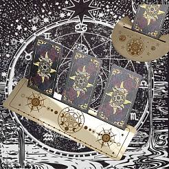 2 support de cartes en bois naturel de style 2 pour tarot&nbsp;DJEW-GF0001-33B
