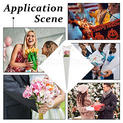 Треугольные бумажные пакеты для упаковки букетов ABAG-WH0045-24B