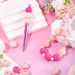 20шт 4 цвета непрозрачные акриловые бусины&nbsp;MACR-TA0002-51B