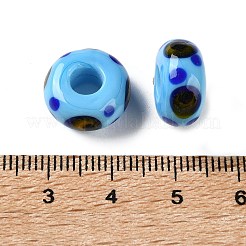Perles européennes vernissées manuelles&nbsp;LA-CBA0C61-01H