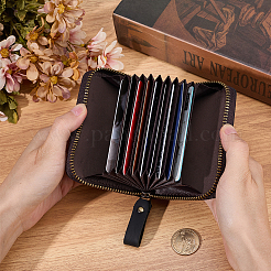 Прямоугольные кожаные кошельки для кредитных карт для женщин и мужчин AJEW-WH20001-31C