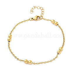 Браслеты-цепочки из нержавеющей стали 304 для женщин BJEW-C094-07G