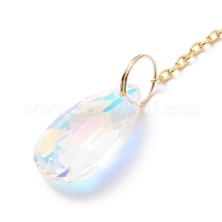 Decorazioni pendenti a goccia in vetro lampadario di cristallo&nbsp;HJEW-D029-04G-B