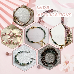 2 нити нити бусины из натурального родонита G-NB0004-83B