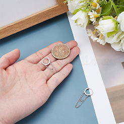 1 пара 925 серег-колец из стерлингового серебра EJEW-UN0002-85P