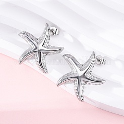 Серьги-гвоздики из нержавеющей стали 304 для женщин&nbsp;EJEW-K306-12P