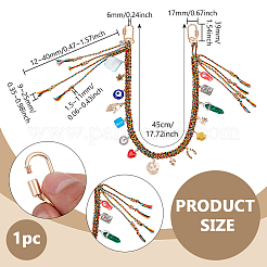 1 шт. ремешок на запястье из полиэстера&nbsp;HJEW-PH0001-95