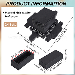 Складная бумажная подарочная упаковка ящики коробки CON-WH0816-008C