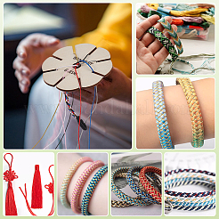 8 рулон нейлоновой нити 8 цветов для изготовления украшений DIY-FG0006-88