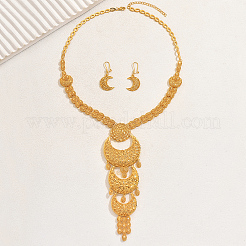 Серьги-подвески и ожерелья с подвесками в виде луны из сплава с кисточками для женщин&nbsp;EL8150