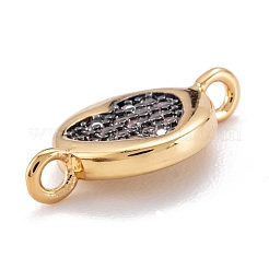 Латунные микропейв прозрачные кубические циркониевые бусины звенья соединители&nbsp;ZIRC-M114-36G