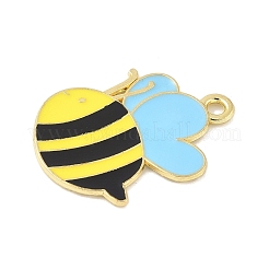 Эмалевые подвески из сплава на тему пчел&nbsp;FIND-M083-06M-G
