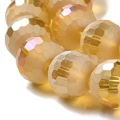 Chapelets de perles en verre électroplaqué&nbsp;EGLA-Z001-03A-AB07
