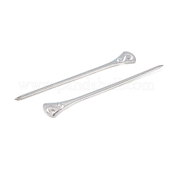 Накладки на волосы из тибетского сплава&nbsp;LS-OHAR-WH0016-06B-S