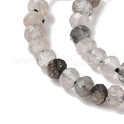 Fili di quarzo tormalinato naturale&nbsp;G-RM241221-O7