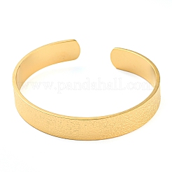 Bracelets manchettes ouverts en acier inoxydable 304&nbsp;BJEW-K230-01G-02