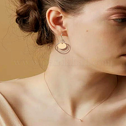 30 шт. 304 нержавеющая сталь штампованная пустая бирка плоская круглая подвеска&nbsp;STAS-LP0002-79