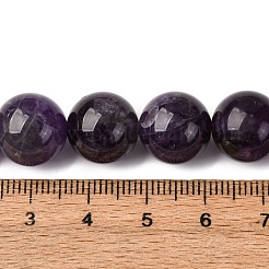 Natürlichen Amethyst Perlen Stränge&nbsp;G-E481-03-12mm