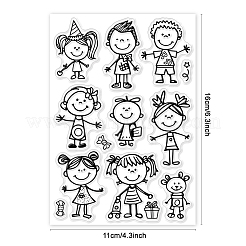 Изготовленные на заказ пластиковые прозрачные штампы из ПВХ DIY-WH0448-0669