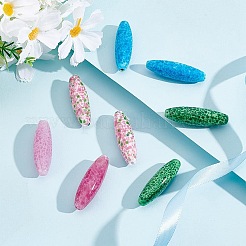 8шт 4 цвета обычные бусины лэмпворк FOIL-AR0001-01