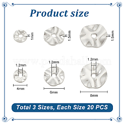 60 pz 3 perline in ottone&nbsp;KK-PH0005-67