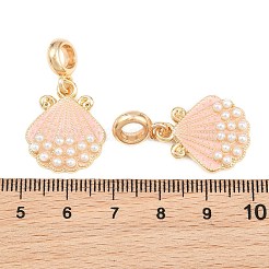 Legierung Emaille europäische baumeln Charms&nbsp;AL-CBAC2D3-03G-06