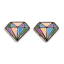 Эмалевый штифт в форме ромба&nbsp;JEWB-N007-228